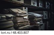 archives grey data ai generated. Стоковое AI-изображение, AI-художник Vectorwin / Фотобанк Лори