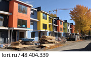 occupancy housing construction site ai generated. Стоковое AI-изображение, AI-художник Vectorwin / Фотобанк Лори