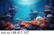 algae ocean plants ai generated. Стоковое AI-изображение, AI-художник Vectorwin / Фотобанк Лори