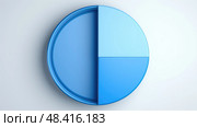 ch pie chart blue ai generated. Стоковое AI-изображение, AI-художник Vectorwin / Фотобанк Лори