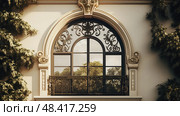 ironwork house windows ai generated. Стоковое AI-изображение, AI-художник Vectorwin / Фотобанк Лори