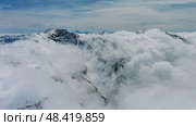 Snow Alp mountain range landscape. Стоковое фото, фотограф Михаил Коханчиков / Фотобанк Лори