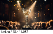 honor award glass ai generated. Стоковое AI-изображение, AI-художник Vectorwin / Фотобанк Лори