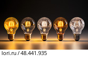 cfl light bulb types ai generated. Стоковое AI-изображение, AI-художник Vectorwin / Фотобанк Лори