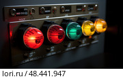 panel indicator lights ai generated. Стоковое AI-изображение, AI-художник Vectorwin / Фотобанк Лори