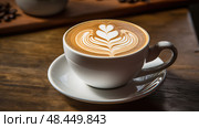 macchiato lab water ai generated. Стоковое AI-изображение, AI-художник Vectorwin / Фотобанк Лори