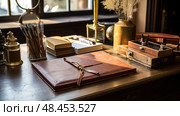 charm note pad desk ai generated. Стоковое AI-изображение, AI-художник Vectorwin / Фотобанк Лори