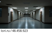 quiet office building empty ai generated. Стоковое AI-изображение, AI-художник Vectorwin / Фотобанк Лори