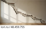 subsidence house settling ai generated. Стоковое AI-изображение, AI-художник Vectorwin / Фотобанк Лори
