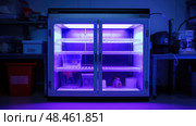 sterilization uv light laboratory ai generated. Стоковое AI-изображение, AI-художник Vectorwin / Фотобанк Лори