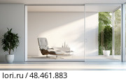 modern blank glass door ai generated. Стоковое AI-изображение, AI-художник Vectorwin / Фотобанк Лори