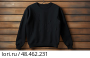 crewneck black paint drips ai generated. Стоковое AI-изображение, AI-художник Vectorwin / Фотобанк Лори