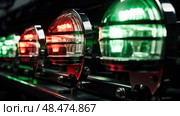 green boat lights ai generated. Стоковое AI-изображение, AI-художник Vectorwin / Фотобанк Лори