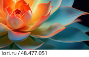 variegated abstract green and orange ai generated. Стоковое AI-изображение, AI-художник Vectorwin / Фотобанк Лори