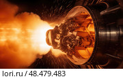 exhaust aerospace heat ai generated. Стоковое AI-изображение, AI-художник Vectorwin / Фотобанк Лори