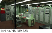 Dark Missile Control Center In Nuclear War Museum. Стоковое видео, видеограф Поскребышев Михаил / Фотобанк Лори