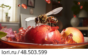 overripe pests red circle ai generated. Стоковое AI-изображение, AI-художник Vectorwin / Фотобанк Лори