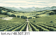 printmaking linocut wine ai generated. Стоковое AI-изображение, AI-художник Vectorwin / Фотобанк Лори
