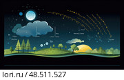 condensation water cycle diagram ai generated. Стоковое AI-изображение, AI-художник Vectorwin / Фотобанк Лори