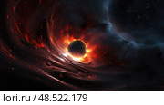 gravity supermassive black hole ai generated. Стоковое AI-изображение, AI-художник Vectorwin / Фотобанк Лори