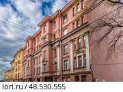 Доходный дом К. Г. Чубакова. Полозова улица, дом 3. Санкт-Петербург. Стоковое фото, фотограф Ольга Визави / Фотобанк Лори