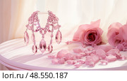 tourmaline pink crystals ai generated. Стоковое AI-изображение, AI-художник Vectorwin / Фотобанк Лори