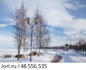 Onega Lake Embankment in Petrozavodsk. Стоковое фото, фотограф Юлия Бабкина / Фотобанк Лори