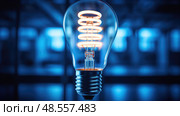bulb florescent light ai generated. Стоковое AI-изображение, AI-художник Vectorwin / Фотобанк Лори