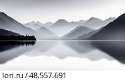 abstract black to white gradient ai generated. Стоковое AI-изображение, AI-художник Vectorwin / Фотобанк Лори