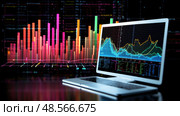 graph picture of data ai generated. Стоковое AI-изображение, AI-художник Vectorwin / Фотобанк Лори
