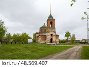 Богословская церковь, село Тимошкино, Рязанская область. Редакционное фото, фотограф Ирина Яровая / Фотобанк Лори
