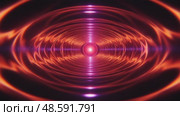 Abstract circular pattern with vibrant orange and purple waves. Стоковое AI-видео, аниматор KATERINA AI / Фотобанк Лори