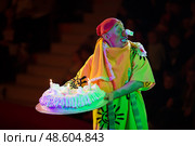 Belarus, Gomel, April 1, 2018. Gomel State Circus. Performance of the team of the Moscow circus Nikulin. Редакционное фото, фотограф Лазаренко Светлана / Фотобанк Лори