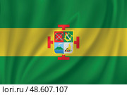 Flag waving in the wind. Стоковая иллюстрация, иллюстратор Максим Гребешков / Фотобанк Лори