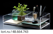 compartments desk organizer ai generated. Стоковое AI-изображение, AI-художник Vectorwin / Фотобанк Лори