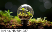originality creative idea light bulb ai generated. Стоковое AI-изображение, AI-художник Vectorwin / Фотобанк Лори