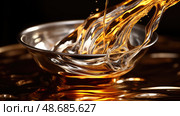silvery liquid metal ai generated. Стоковое AI-изображение, AI-художник Vectorwin / Фотобанк Лори