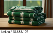 soft green and white towels --ar 169 --stylize 200 --v  -gigapixel-standard-width-6100px.jpg ai generated. Стоковое AI-изображение, AI-художник Vectorwin / Фотобанк Лори