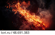combustion fire ignition ai generated. Стоковое AI-изображение, AI-художник Vectorwin / Фотобанк Лори
