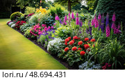 s plant border ai generated. Стоковое AI-изображение, AI-художник Vectorwin / Фотобанк Лори