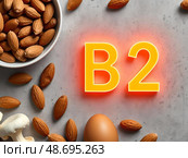Витамин В2 (рибофлавин) / Vitamin B2 (Riboflavin) Стоковое фото, фотограф Александр Селезнев / Фотобанк Лори
