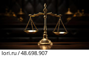 law gold justice scale ai generated. Стоковое AI-изображение, AI-художник Vectorwin / Фотобанк Лори