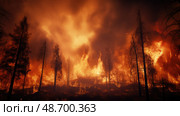 inferno fire and brimstone ai generated. Стоковое AI-изображение, AI-художник Vectorwin / Фотобанк Лори
