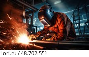 iron metal works ai generated. Стоковое AI-изображение, AI-художник Vectorwin / Фотобанк Лори