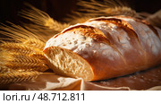 crust wheat plant ai generated. Стоковое AI-изображение, AI-художник Vectorwin / Фотобанк Лори