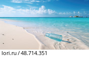 environment plastic bottle in water ai generated. Стоковое AI-изображение, AI-художник Vectorwin / Фотобанк Лори