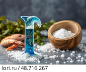 Пищевая добавка Йод (I) / Iodine (I) Стоковое AI-изображение, AI-художник Александр Селезнев / Фотобанк Лори