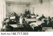 Конструкторское бюро в СССР в середине XX века. Стоковое фото, фотограф Retro / Фотобанк Лори