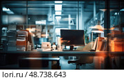 monotony blurry office ai generated. Стоковое AI-изображение, AI-художник Vectorwin / Фотобанк Лори