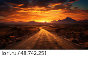 fulfillment road of life ai generated. Стоковое AI-изображение, AI-художник Vectorwin / Фотобанк Лори